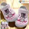 Personalized Breast Cancer Sugar Skull Fairy 3D Funny Crocs