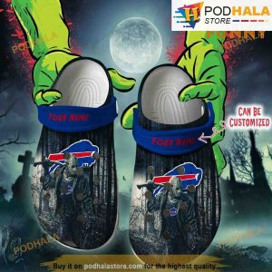Personalized Buffalo Bills 3D Funny Crocs Mens Halloween