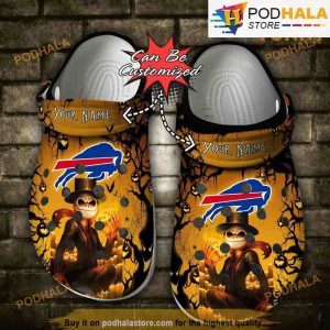 Personalized Buffalo Bills 3D Funny Crocs, Nightmare Before Christmas Halloween