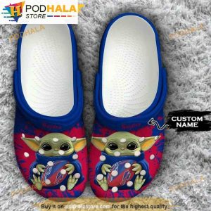 Personalized Buffalo Bills NFL Baby Yoda 3D Funny Crocs