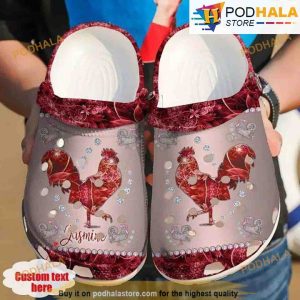 Personalized Chicken Glowing 3D Funny Crocs