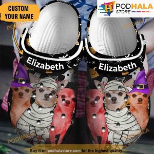 Personalized Chihuahua Dogs Cosplay 3D Funny Halloween Crocs