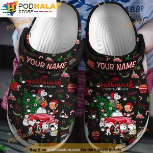 Personalized Christmas Movie Cute Snoopy 3D Funny Crocs Clog Shoes