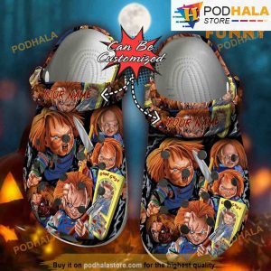 Personalized Chucky Horror 3D Funny Halloween Crocs