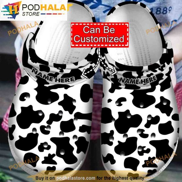 Personalized Cow 3D Funny Crocs