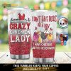 Personalized Crazy Chicken Lady Gift Travel Custom Coffee Tumbler