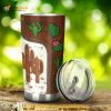 Personalized Cute Cactus Leather Pattern Custom Coffee Tumbler