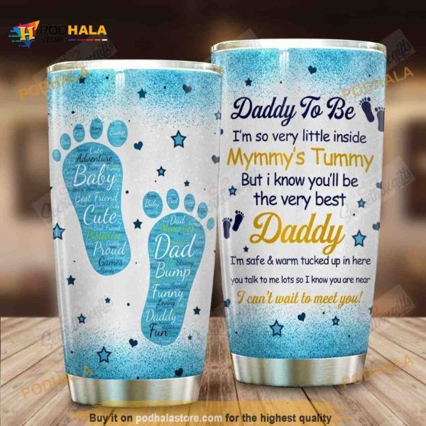 Personalized Daddy To Be Gift Travel Custom Coffee Tumbler