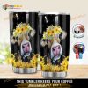Personalized Dairy Cow And Sunflowers Custom Coffee Tumbler