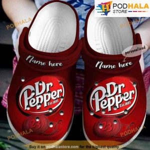 Personalized Dr Pepper 3D Funny Crocs