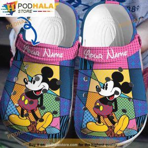 Personalized Enchanting Mickey Mouse 3D Funny Crocs Clog Shoes