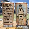 Personalized Father And Son Baseball Partner Custom Coffee Tumbler