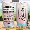 Personalized Figure Me Out Watercolor Gift Travel Custom Coffee Tumbler