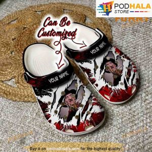 Personalized Freddy Krueger 3D Funny Crocs Halloween, Horror Movie Characters Clog Shoes