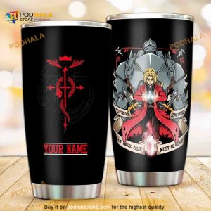 Personalized Full Of Alchemy Anime Gift Travel Custom Coffee Tumbler
