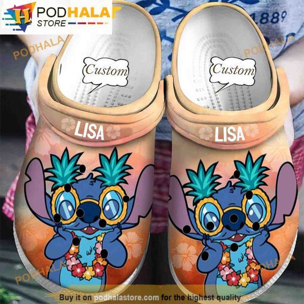 Personalized Funny Ohana Stitch 3D Funny Crocs Clog Shoes