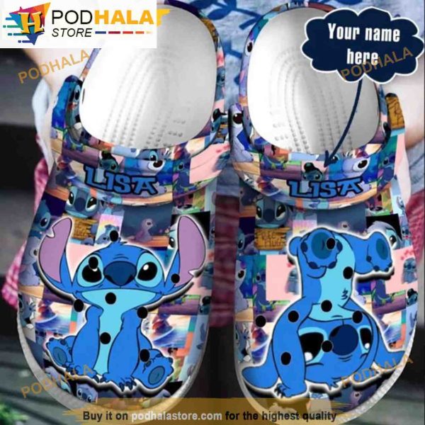 Personalized Funny Stitch 3D Funny Crocs Clog Shoes