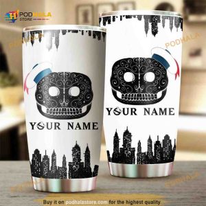 Personalized Ghost Mandala Gift For Lover Day Travel Custom Coffee Tumbler