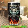 Personalized Grandpa Biker Gift Travel Custom Coffee Tumbler