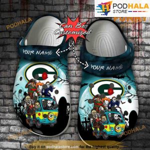 Personalized Green Bay Packers 3D Funny Crocs, Horror 3D Funny Crocs