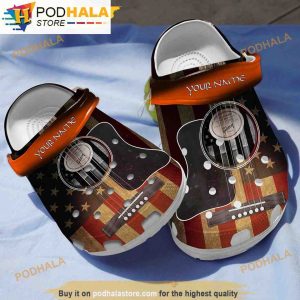 Personalized Guitar Music Gifts 3D Funny Crocs Slippers