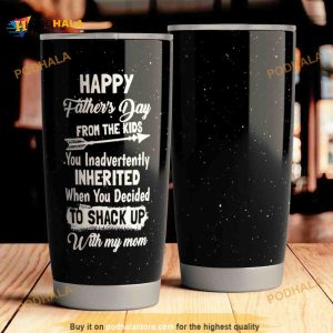Personalized Happy Fathers Day Gift Travel Custom Coffee Tumbler