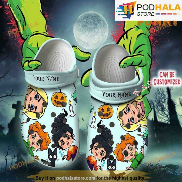Personalized Hocus Pocus Girls 3D Funny Halloween Crocs