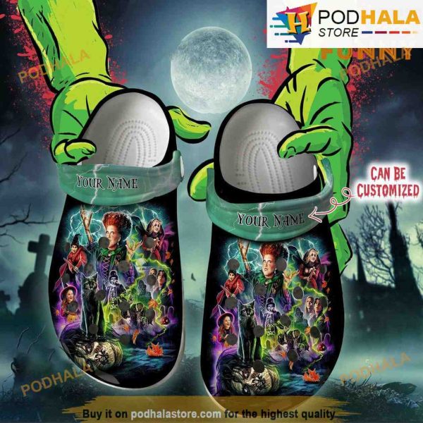 Personalized Hocus Pocus Sanderson Sisters 3D Funny Halloween Crocs