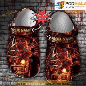 Personalized Horror Character Freddy 3D Funny Halloween Crocs