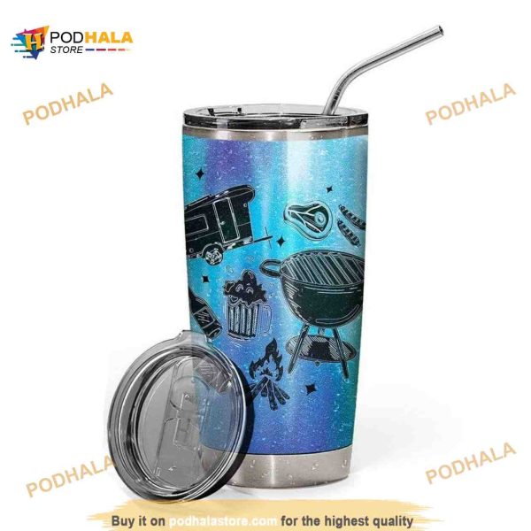 Personalized I Drink And I Grill Things Custom Coffee Tumbler
