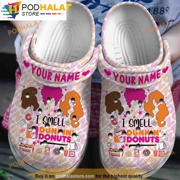 Personalized I Smell Dunkin Donuts Hocus Pocus 3D Funny Crocs Slippers