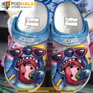 Personalized Icecream Funny Stitch 3D Funny Crocs