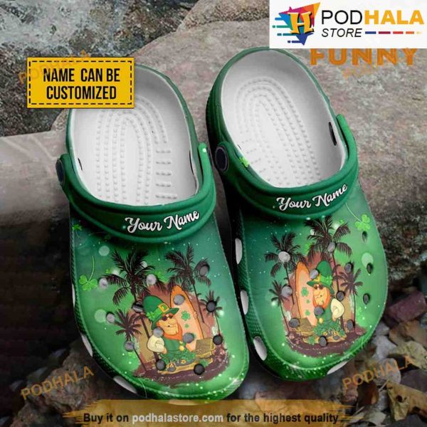 Personalized Irish Leprechaun 3D Funny Crocs