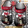 Personalized Kansas City Chiefs 3D Funny Crocs Horror Movie, Halloween Clogs Shoes