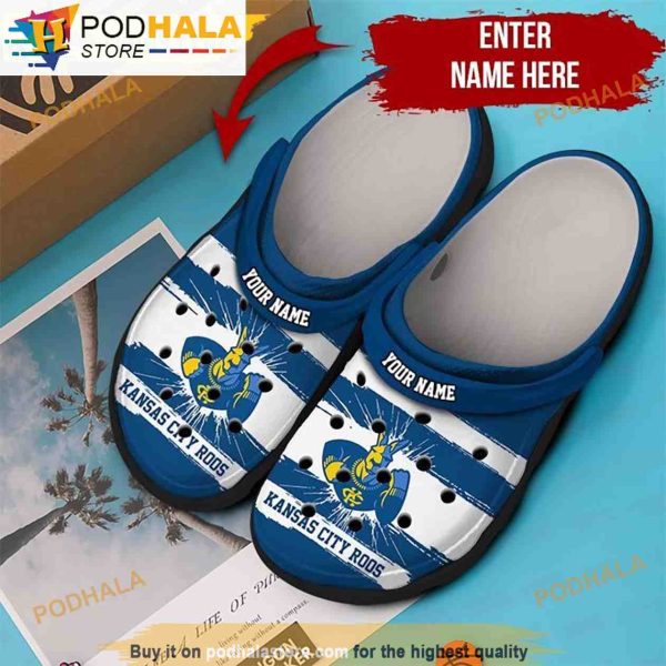 Personalized Kansas City Roos Ncaa Football 3D Funny Crocs