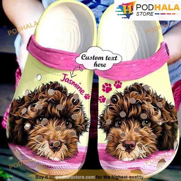 Personalized Labradoodle Fur Baby 3D Funny Crocs
