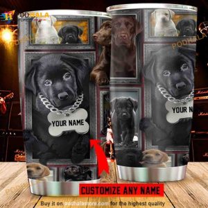 Personalized Labrador Steel Gift Travel Custom Coffee Tumbler