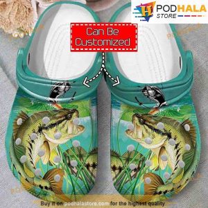 Personalized Largemouth Bass 3D Funny Crocs