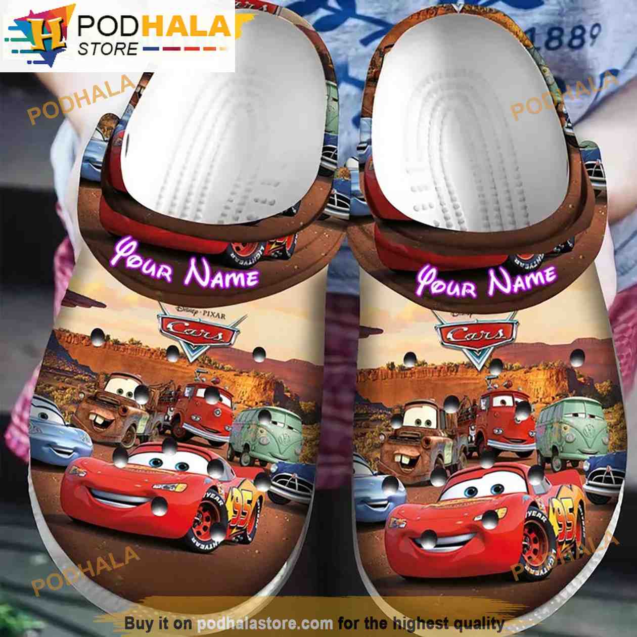 Personalized Lightning Mcqueen Crocs Adults Bring Your Ideas, Thoughts And Imaginations Into Reality Today