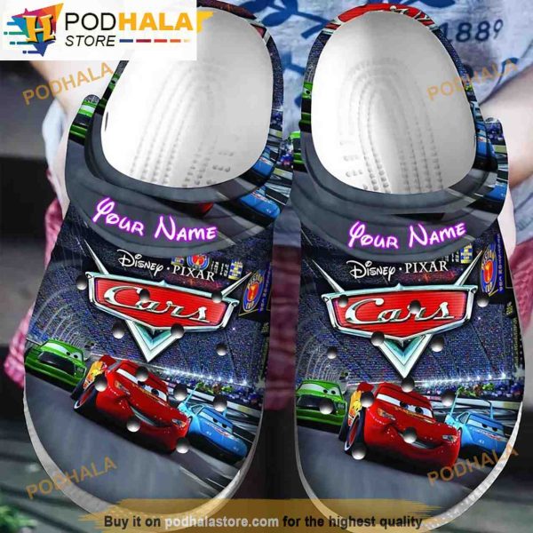 Personalized Lightning Mcqueen 3D Funny Crocs Light Up