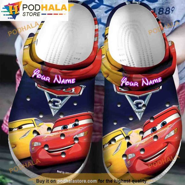 Personalized Lightning Mcqueen 3D Funny Crocs Mens