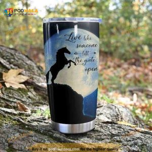 Personalized Live Like Someone Left The Gate Open Custom Coffee Tumbler