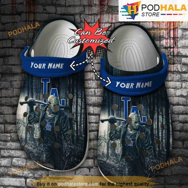 Personalized Los Angeles Dodgers Clog Shoes, Halloween 3D Funny Crocs