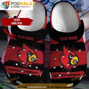 Personalized Louisville Cardinals Ncaa Football 3D Funny Crocs