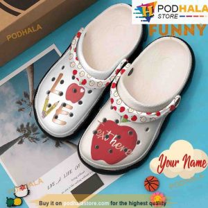 Personalized Love Teacher 3D Funny Crocs