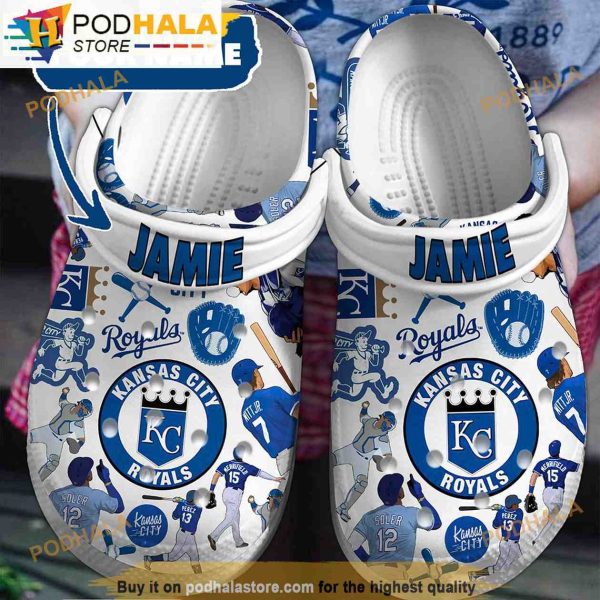 Personalized MLB Kansas City Royals 3D Funny Crocs Clog Shoes