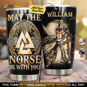 Personalized May The Norse Be With You Custom Coffee Tumbler