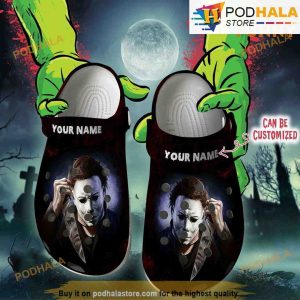 Personalized Michael Myers Face Mask Halloween 3D Funny Crocs