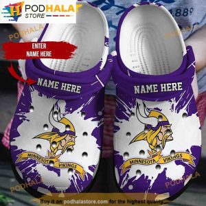 Personalized Minnesota Vikings Limited Edition 3D Funny Crocs