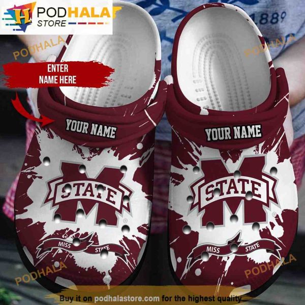 Personalized Mississippi State Ncaa Football 3D Funny Crocs